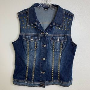 Victoria Secret London Jean Vest Sz Large